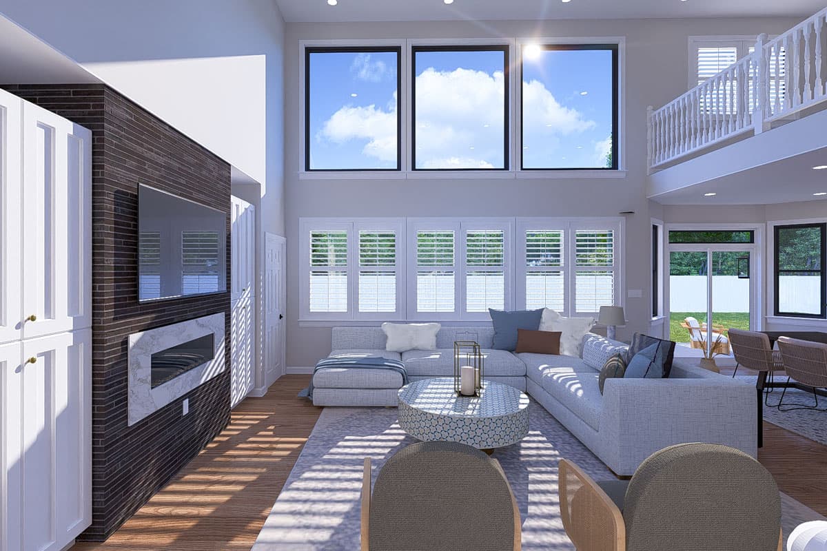 Plan 61551UT: 4-Bed Prairie-Style House Plan with Home Office and Master on First Floor - 2643 Sq Ft - Image #15 - Northwest, Prairie, Traditional