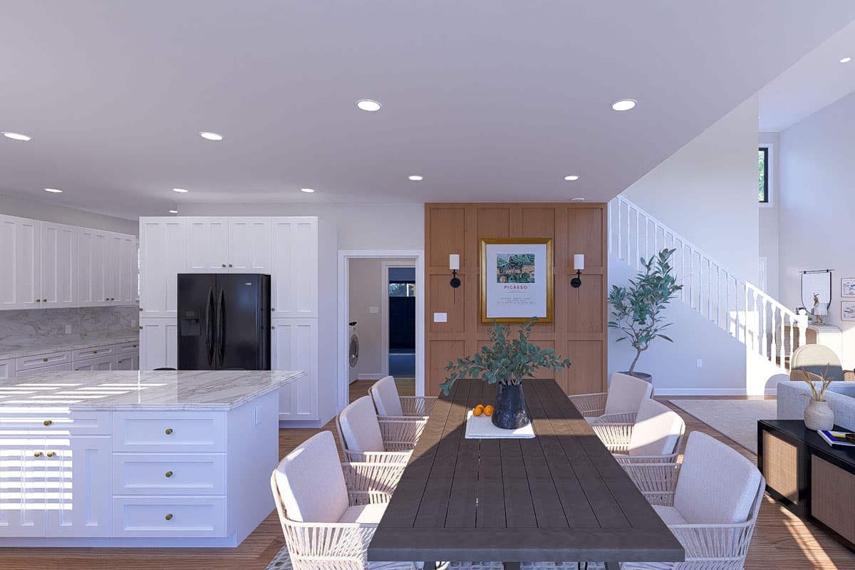 Plan 61551UT: 4-Bed Prairie-Style House Plan with Home Office and Master on First Floor - 2643 Sq Ft - Image #17 - Northwest, Prairie, Traditional