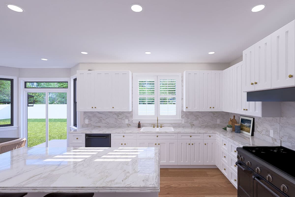 Plan 61551UT: 4-Bed Prairie-Style House Plan with Home Office and Master on First Floor - 2643 Sq Ft - Image #19 - Northwest, Prairie, Traditional