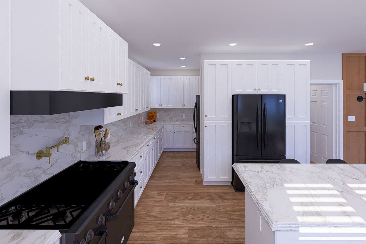 Plan 61551UT: 4-Bed Prairie-Style House Plan with Home Office and Master on First Floor - 2643 Sq Ft - Image #20 - Northwest, Prairie, Traditional