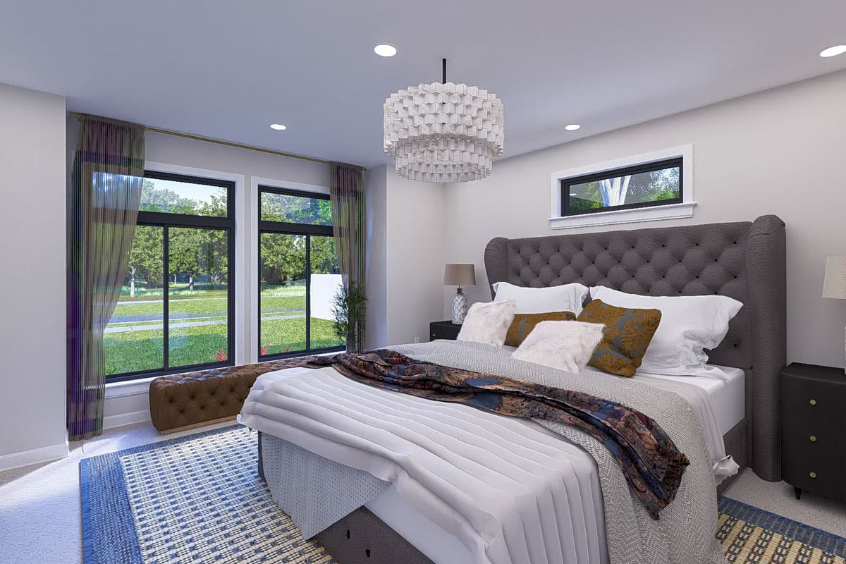 Plan 61551UT: 4-Bed Prairie-Style House Plan with Home Office and Master on First Floor - 2643 Sq Ft - Image #22 - Northwest, Prairie, Traditional