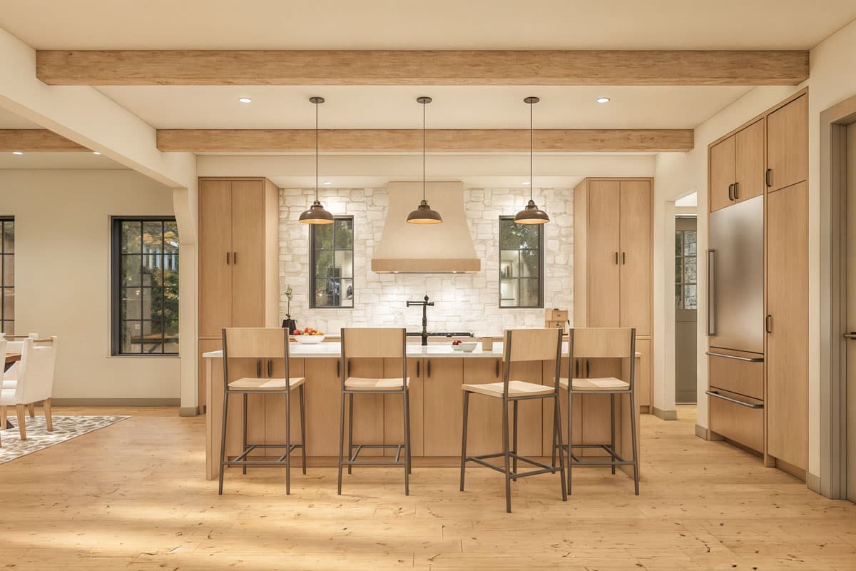 Plan 330026WLE: 4-Bedroom New American House Plan with Flex Room - 3422 Sq Ft - Image #4 - New American, Transitional