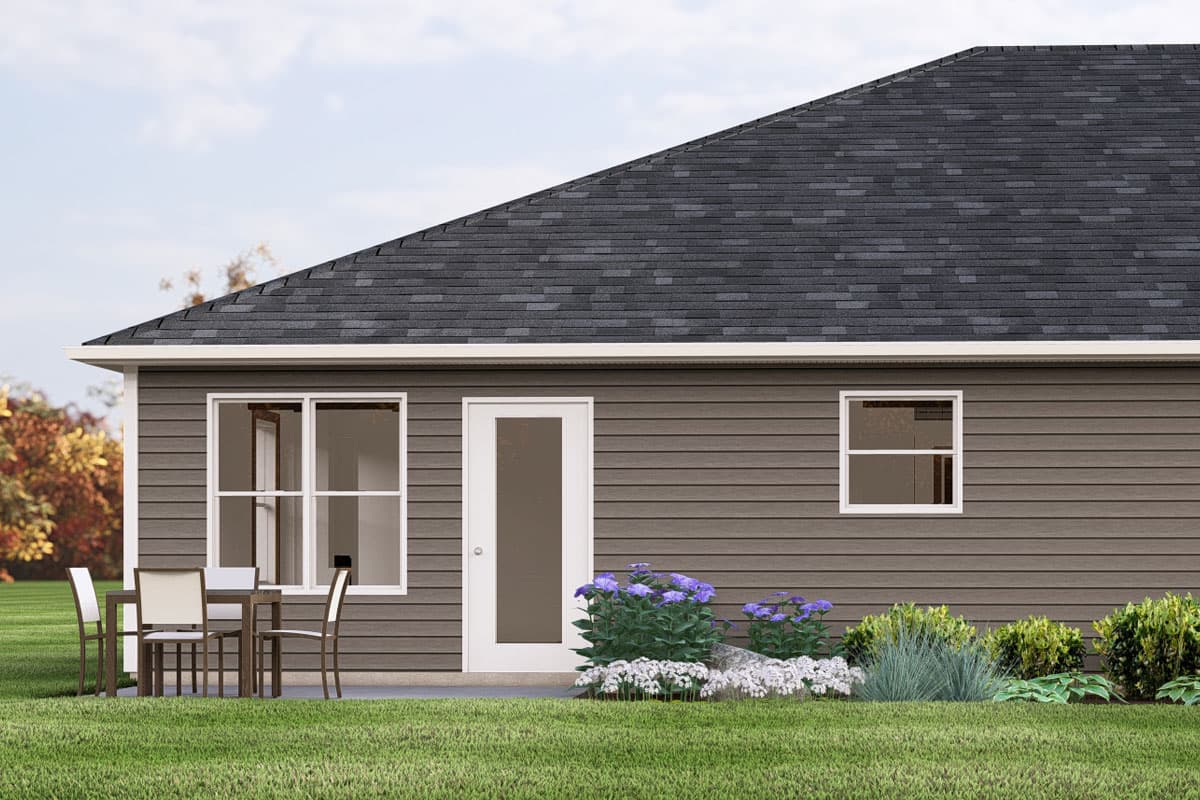 Plan 135312GRA: 2-Bedroom Duplex House Plan with matching Units Under 1400 Sq Ft - Image #4 - Ranch, Traditional