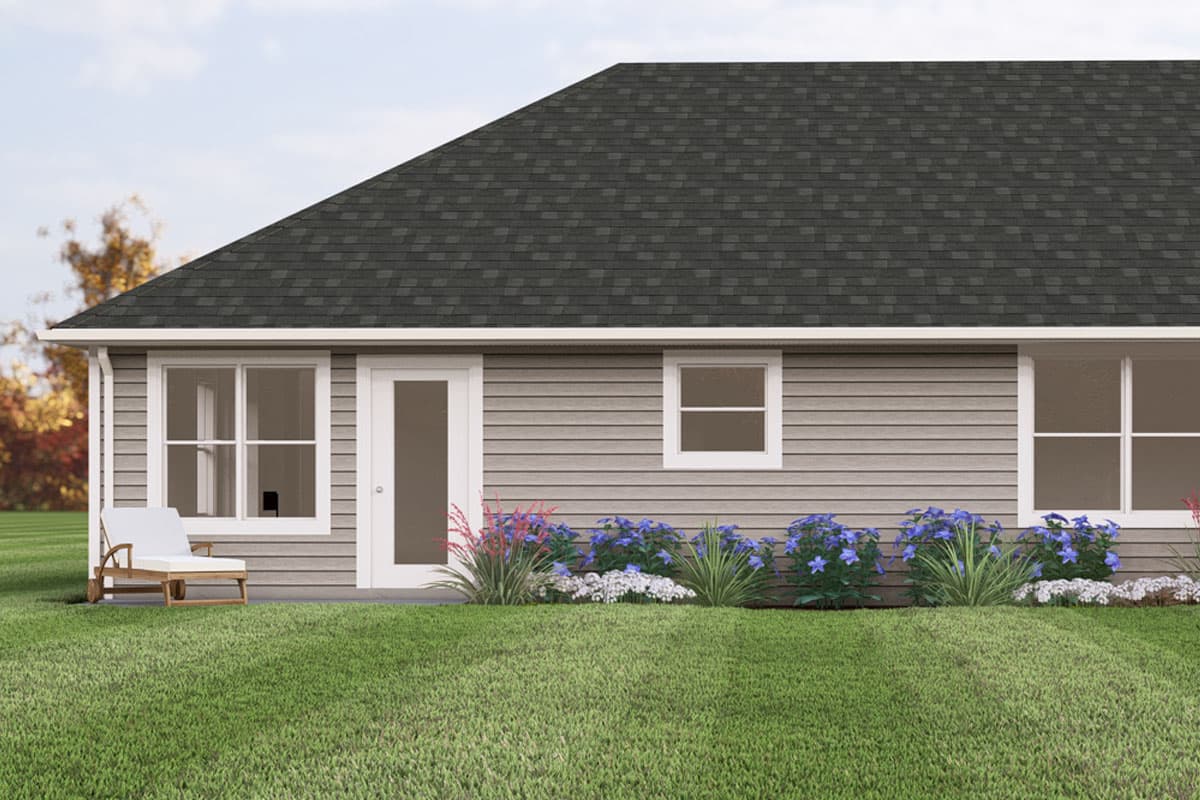 Plan 135313GRA: Two-Story Duplex House Plan with Matching 3-Bedroom Units - 1140 Sq Ft Per Unit - Image #7 - Ranch, Traditional