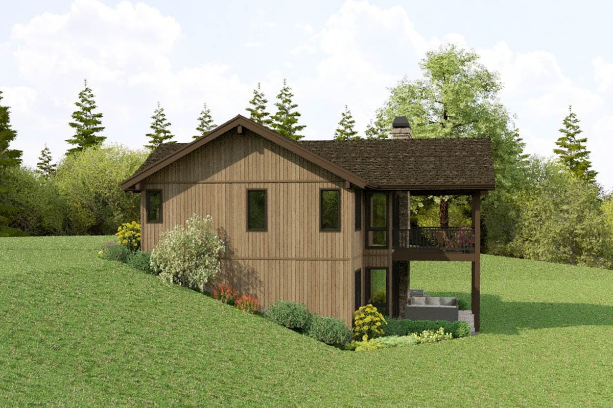 Plan 69891AM: 4-Bedroom Contemporary House Plan with A Finished Lower Level - 2684 Sq Ft - Image #10 - Contemporary, Ranch