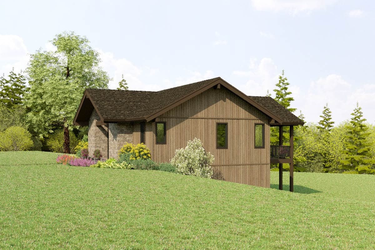 Plan 69891AM: 4-Bedroom Contemporary House Plan with A Finished Lower Level - 2684 Sq Ft - Image #11 - Contemporary, Ranch