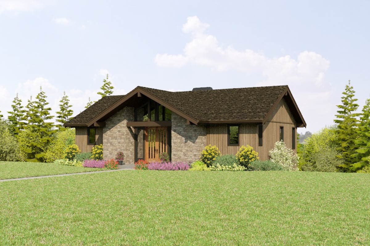 Plan 69891AM: 4-Bedroom Contemporary House Plan with A Finished Lower Level - 2684 Sq Ft - Image #12 - Contemporary, Ranch