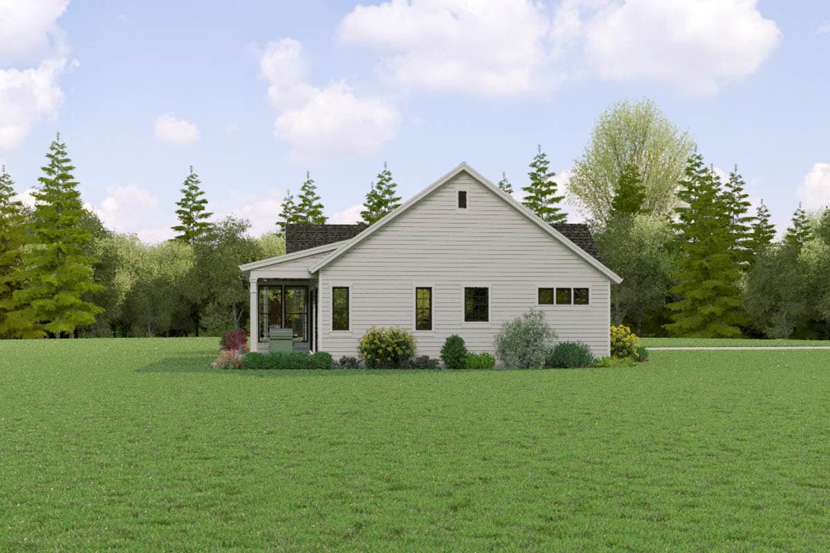 Plan 69892AM: Single-Story Farmhouse Plan with Split Bedrooms - 1619 Sq Ft - Image #7 - Farmhouse, Modern Farmhouse, Ranch, Traditional