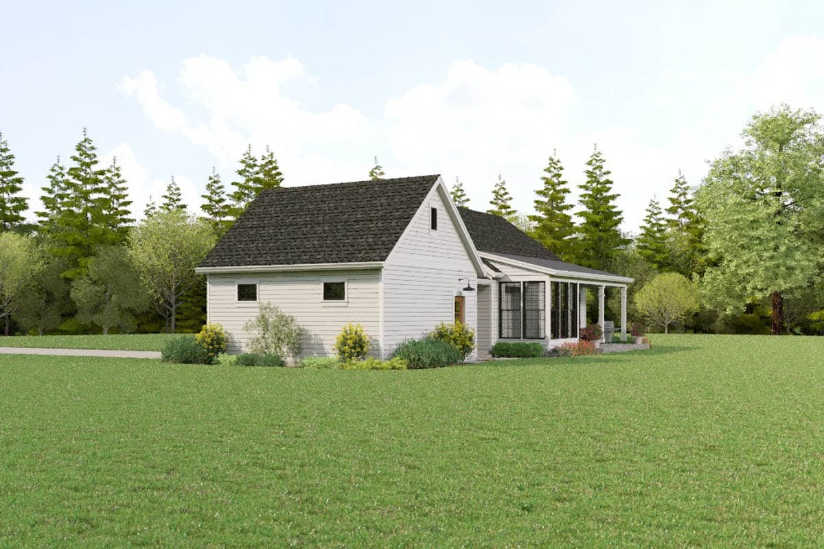 Plan 69892AM: Single-Story Farmhouse Plan with Split Bedrooms - 1619 Sq Ft - Image #11 - Farmhouse, Modern Farmhouse, Ranch, Traditional