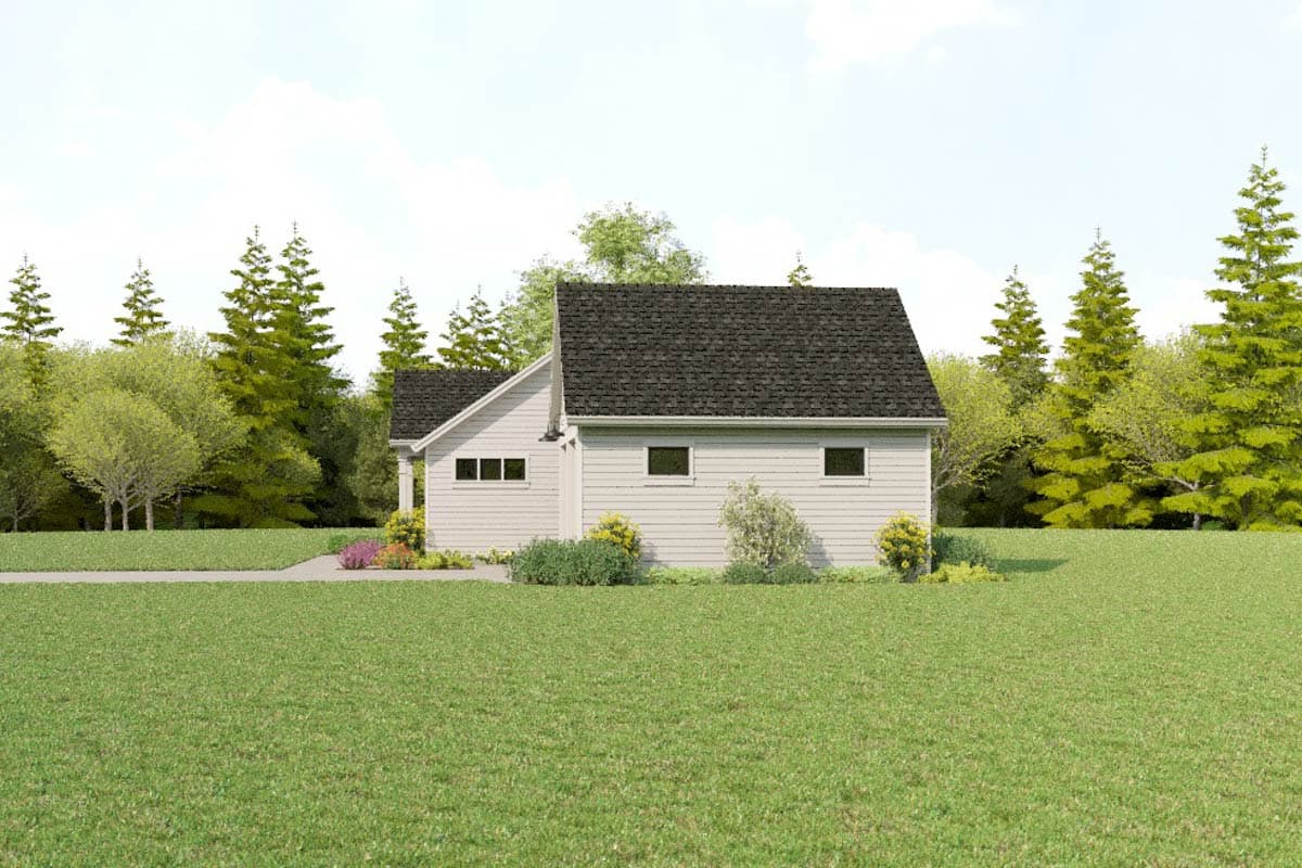 Plan 69892AM: Single-Story Farmhouse Plan with Split Bedrooms - 1619 Sq Ft - Image #12 - Farmhouse, Modern Farmhouse, Ranch, Traditional