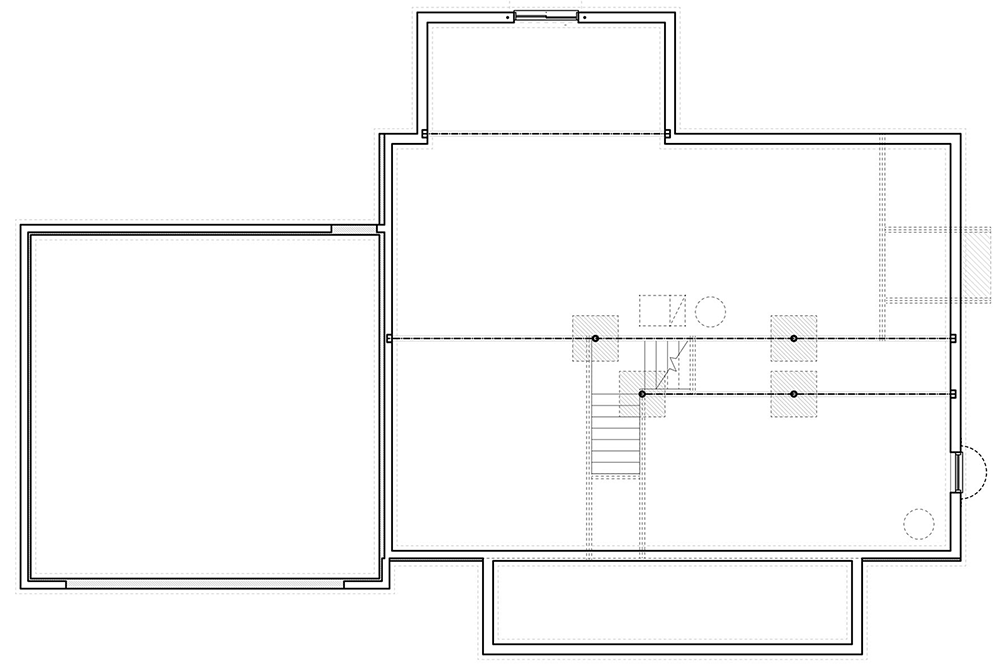 Plan 770019CED: Two-Story Traditional House Plan with Home Office - 2300 Sq Ft - Floor Plan - Unfinished Basement - Traditional