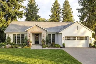 3-Bed Hill Country Farmhouse Plan with Vaulted Covered Porch - 1752 Sq Ft