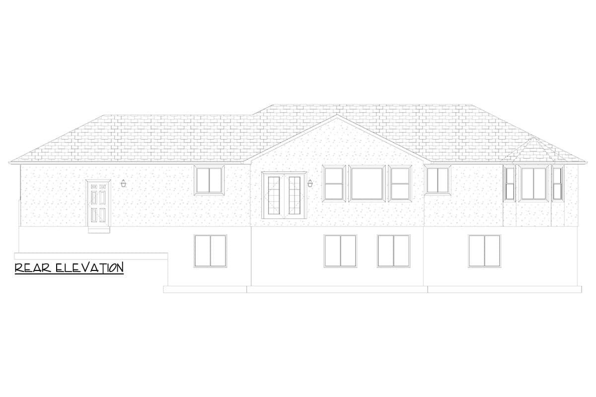 Plan 61552UT: 3-Bed Ranch House Plan with Optionally Finished Lower Level - 1800 Sq Ft - Image #10 - Ranch, Traditional