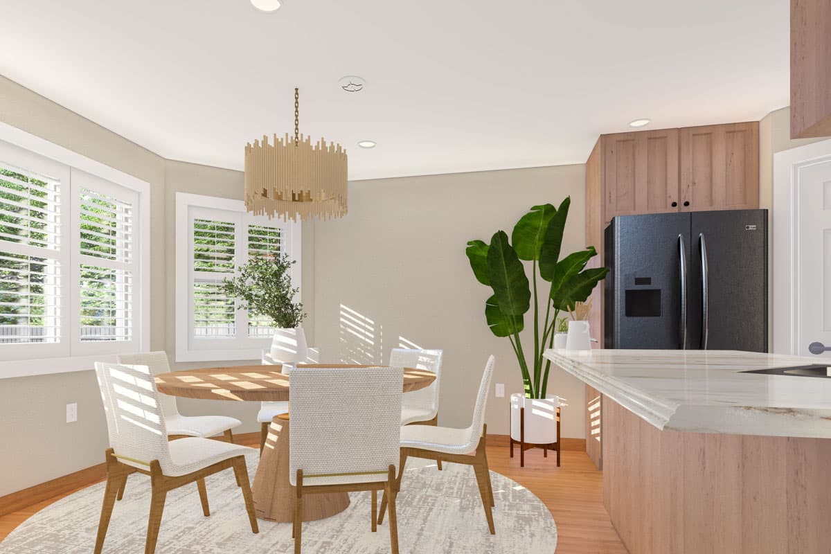 Plan 61553UT: 3-Bed Single-Story House Plan with Optionally Finished Lower Level - 1615 Sq Ft - Image #6 - Ranch, Traditional