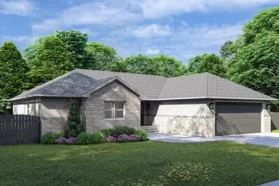 3-Bed Single-Story House Plan with Optionally Finished Lower Level - 1615 Sq Ft