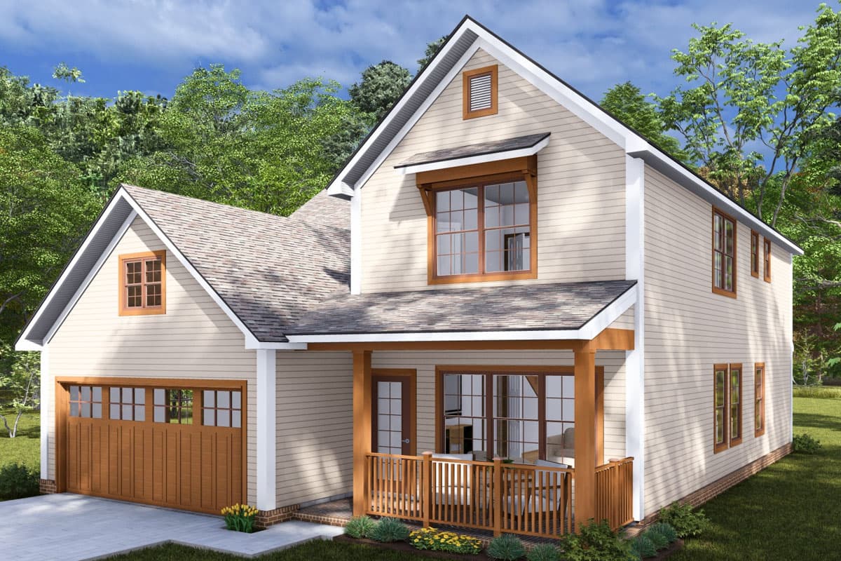 Plan 52381WM: 3-Bedroom Traditional House Plan with Dual Laundry Under 2000 Sq Ft - Image #5 - Traditional