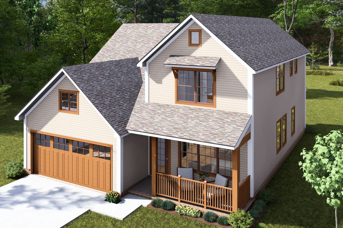 Plan 52381WM: 3-Bedroom Traditional House Plan with Dual Laundry Under 2000 Sq Ft - Image #6 - Traditional