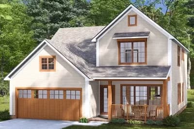 3-Bedroom Traditional House Plan with Dual Laundry Under 2000 Sq Ft