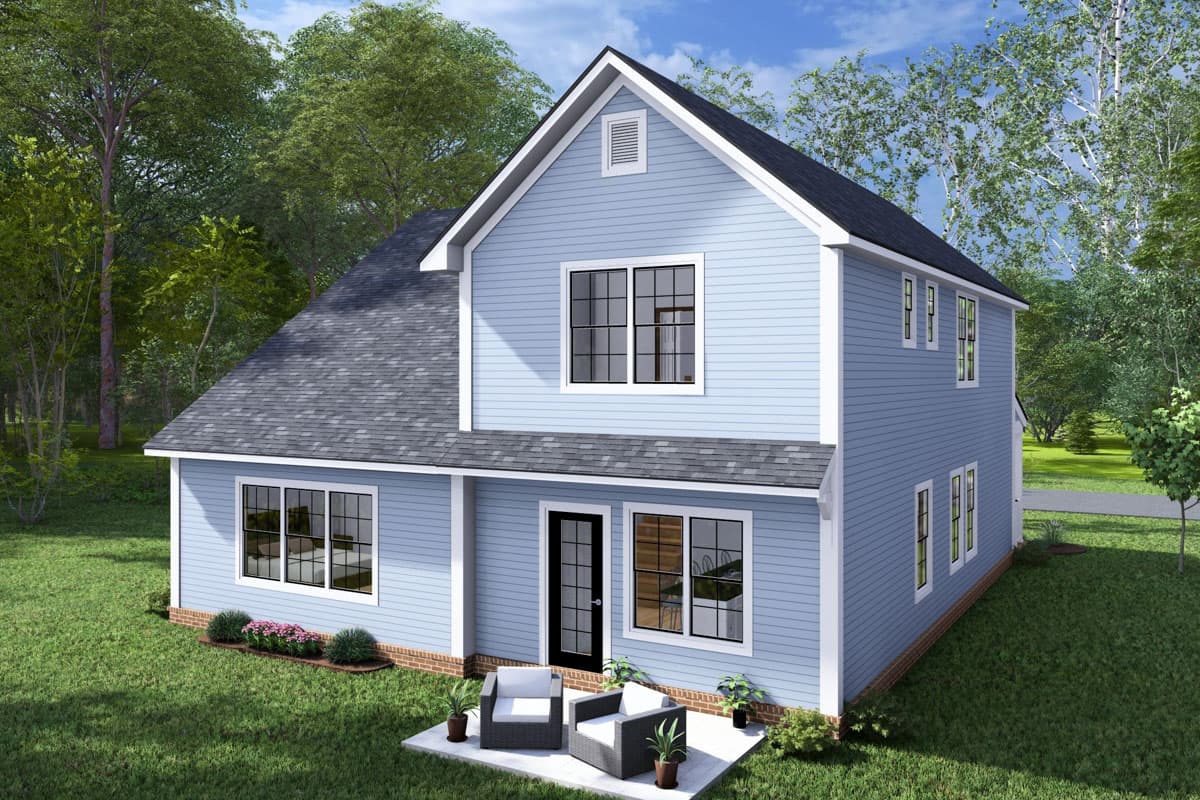 Plan 52383WM: Two-Story Traditional House Plan with Rec Room - 2305 Sq Ft - Image #5 - Country, Traditional