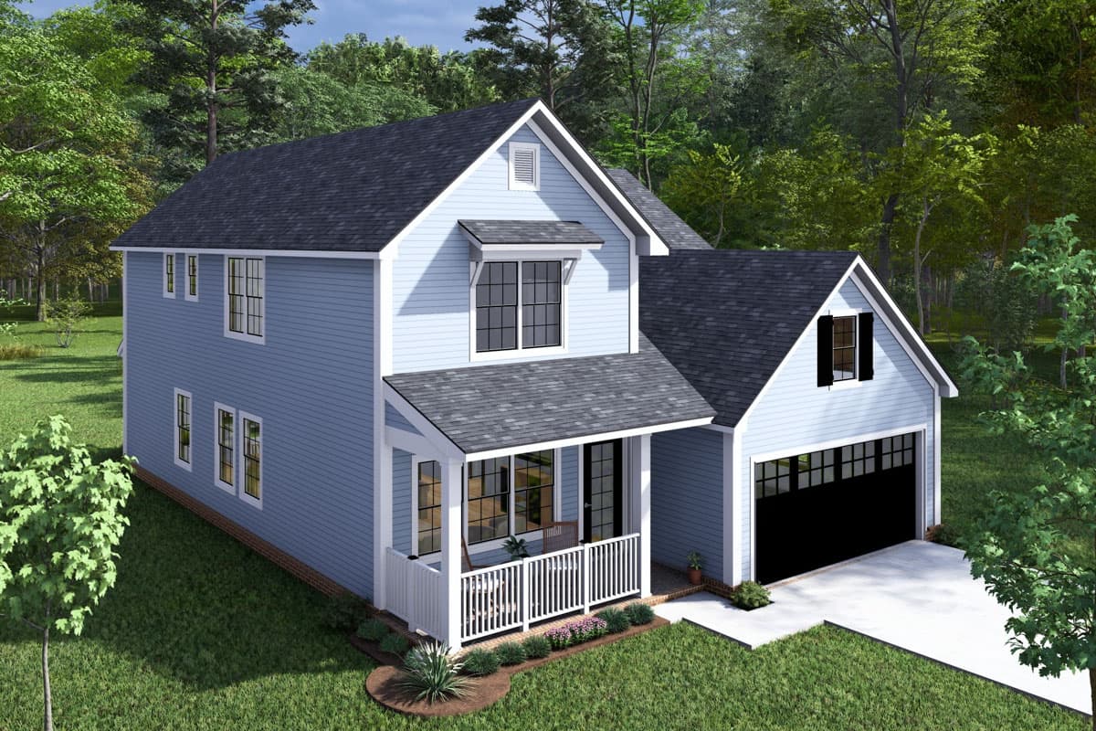 Plan 52383WM: Two-Story Traditional House Plan with Rec Room - 2305 Sq Ft - Image #6 - Country, Traditional