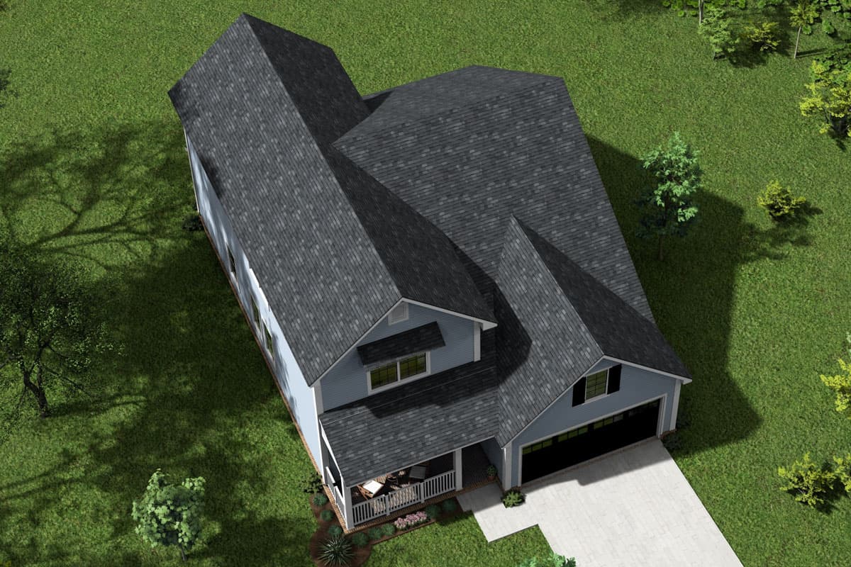 Plan 52383WM: Two-Story Traditional House Plan with Rec Room - 2305 Sq Ft - Image #7 - Country, Traditional