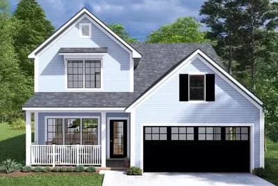 Two-Story Traditional House Plan with Rec Room - 2305 Sq Ft