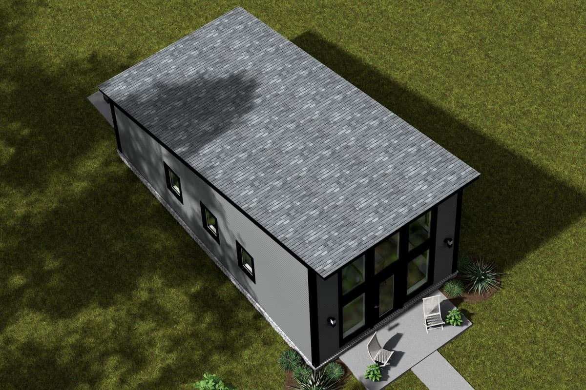 Plan 52385WM: 1-Bed Contemporary ADU House Plan Under 500 Sq Ft - Image #5 - Contemporary