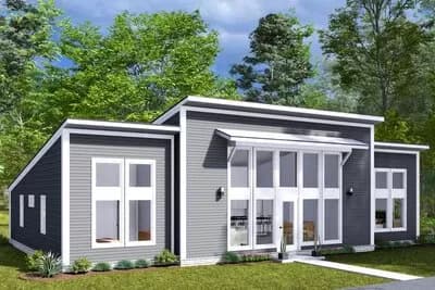 3-Bedroom Contemporary House Plan with Open Concept Living Under 1700 Sq Ft