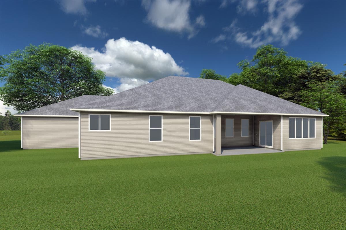 Plan 506006BRY: 4-Bed Traditional House Plan with Home Office - 2717 Sq Ft - Image #7 - Ranch, Traditional