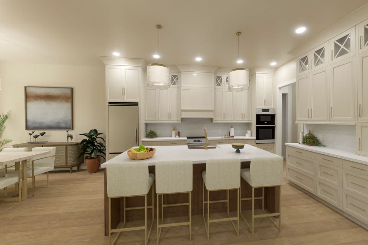 Plan 62164V: 3-Bedroom Modern Farmhouse with Vaulted Great Room - 2112 Sq Ft - Image #7 - Cottage, Craftsman, Modern Farmhouse