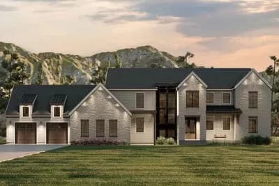 5-Bed Modern Transitional House Plan with Optionally Finished Lower Level - 5423 Sq Ft