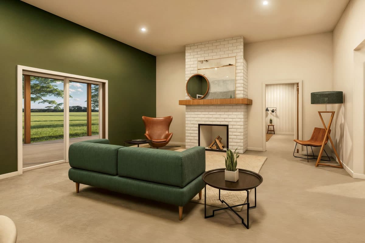 Plan 600011PDZ: 4-Bed Single-Story Craftsman with Sunroom - 3575 Sq Ft - Image #9 - Barndominium, Country, Craftsman, Farmhouse, Ranch