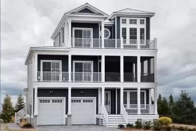 Three-Story Coastal House Plan with Multiple Screened Porches - 2578 Sq Ft
