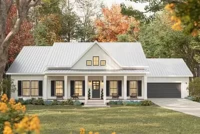 3-Bed Modern Farmhouse with Vaulted Great Room - 1615 Sq Ft