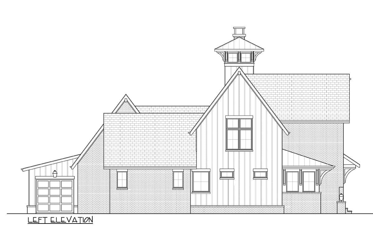 Plan 93218EL: 5-Bed Contemporary New American House Plan with Outdoor Living Space -  4118 Sq Ft - Image #18 - Contemporary, New American, Transitional