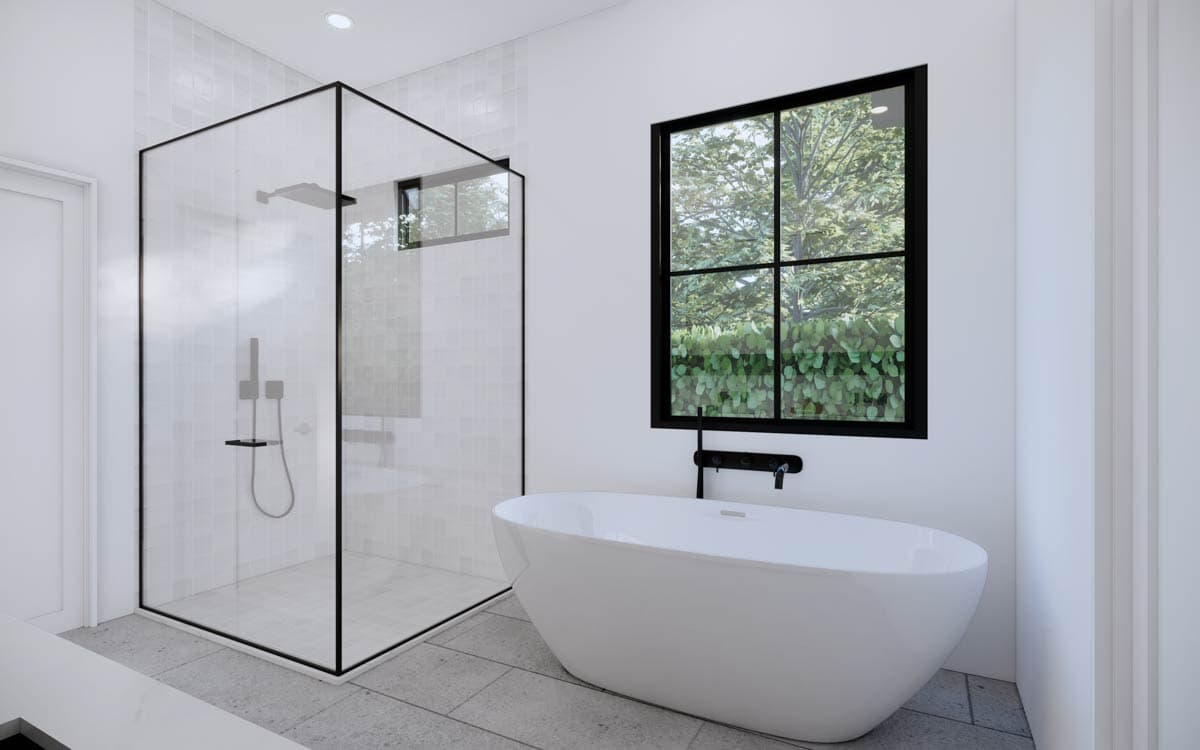 Plan 93218EL: 5-Bed Contemporary New American House Plan with Outdoor Living Space -  4118 Sq Ft - Image #13 - Contemporary, New American, Transitional