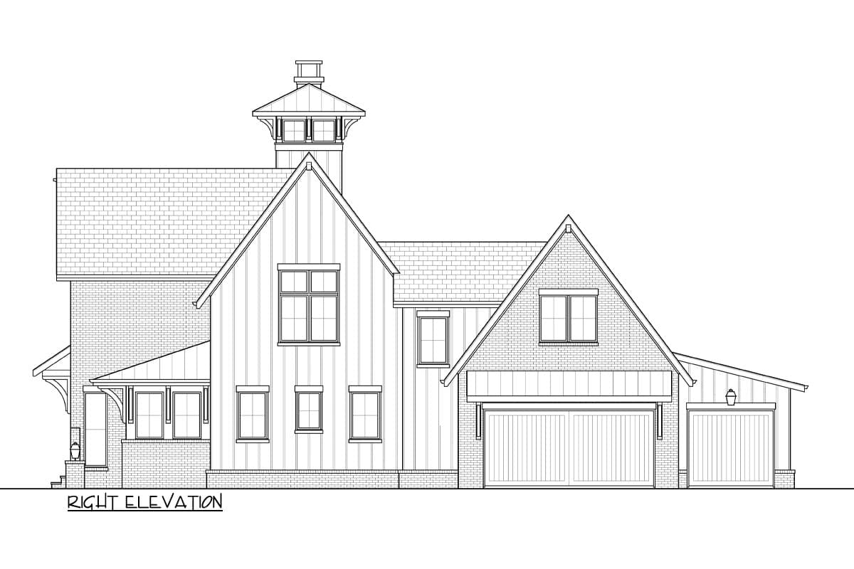 Plan 93218EL: 5-Bed Contemporary New American House Plan with Outdoor Living Space -  4118 Sq Ft - Image #20 - Contemporary, New American, Transitional