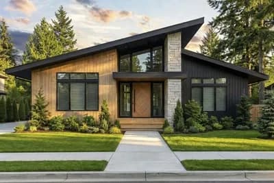 3-Bed Single-Story Modern House Plan with 3-Car Garage - 1936 Sq Ft