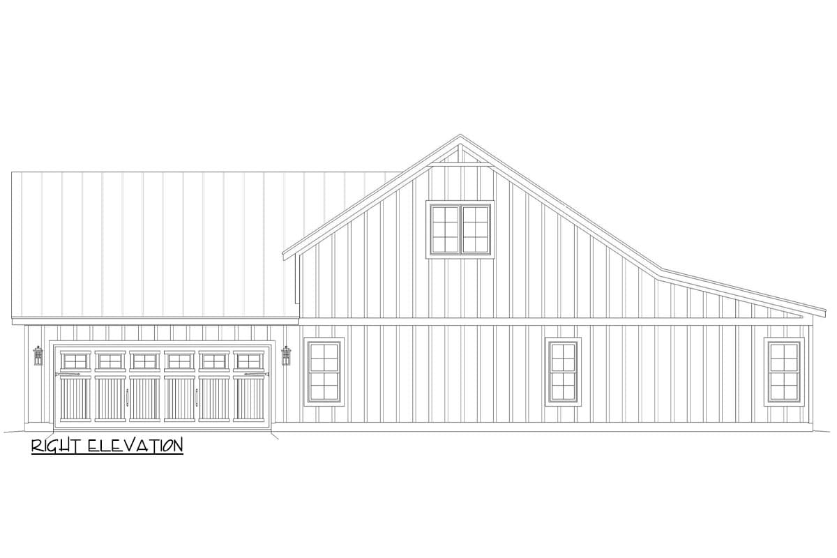 Plan 680487VR: 3-Bed Country Farmhouse Plan with Optional Garage Bay Addition - 2227 Sq Ft - Image #5 - Country, Farmhouse, Modern Farmhouse, Ranch, Traditional