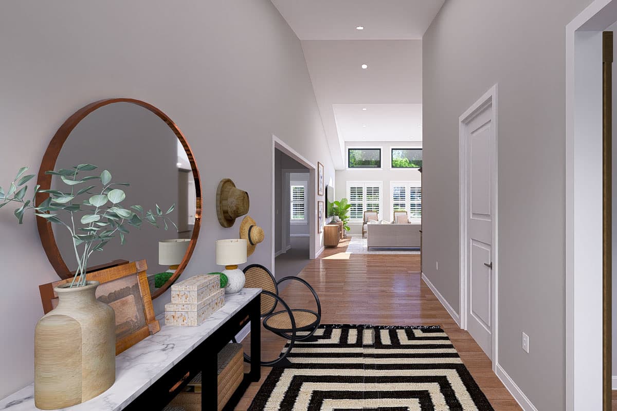 Plan 61554UT: Single-Story Country House Plan with Oversized 3-Car Garage  - 2569 Sq Ft - Image #6 - Country, Traditional