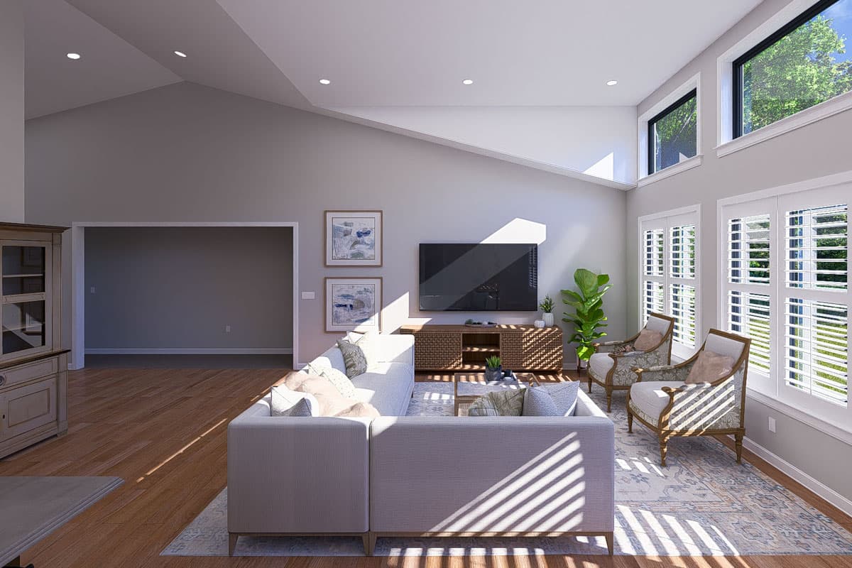 Plan 61554UT: Single-Story Country House Plan with Oversized 3-Car Garage  - 2569 Sq Ft - Image #10 - Country, Traditional