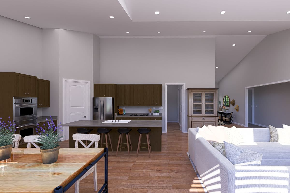 Plan 61554UT: Single-Story Country House Plan with Oversized 3-Car Garage  - 2569 Sq Ft - Image #11 - Country, Traditional