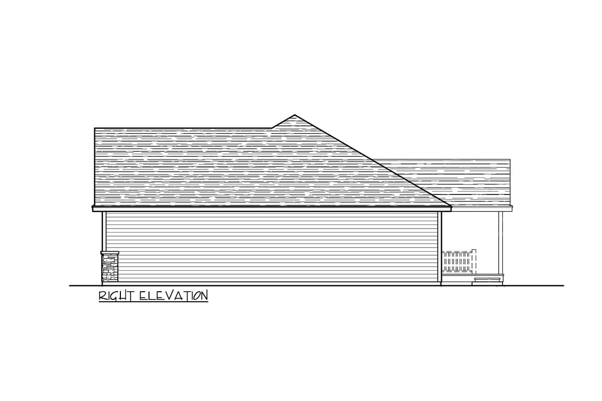 Plan 267051SPK: 3-Bed Traditional House Plan with Optionally Finished Bonus Room - 1849 Sq Ft - Image #5 - Country, Ranch, Traditional