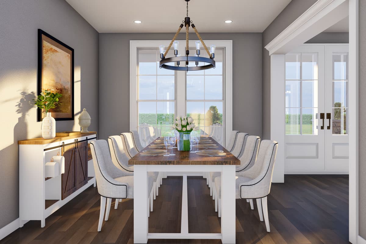 Plan 70903MK: 3-Bedroom Modern Farmhouse Plan with Outdoor Kitchen - 2580 Sq Ft - Image #9 - Country, Farmhouse, Modern Farmhouse