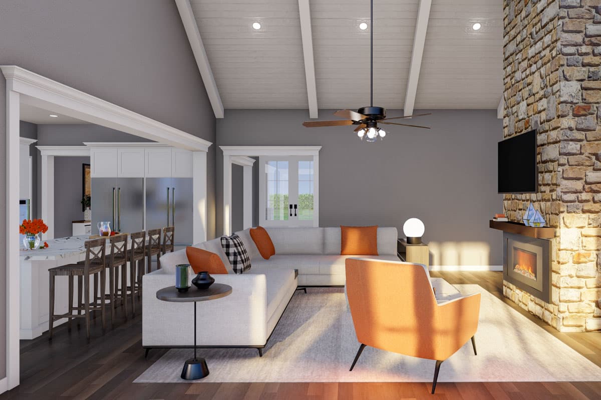 Plan 70903MK: 3-Bedroom Modern Farmhouse Plan with Outdoor Kitchen - 2580 Sq Ft - Image #11 - Country, Farmhouse, Modern Farmhouse