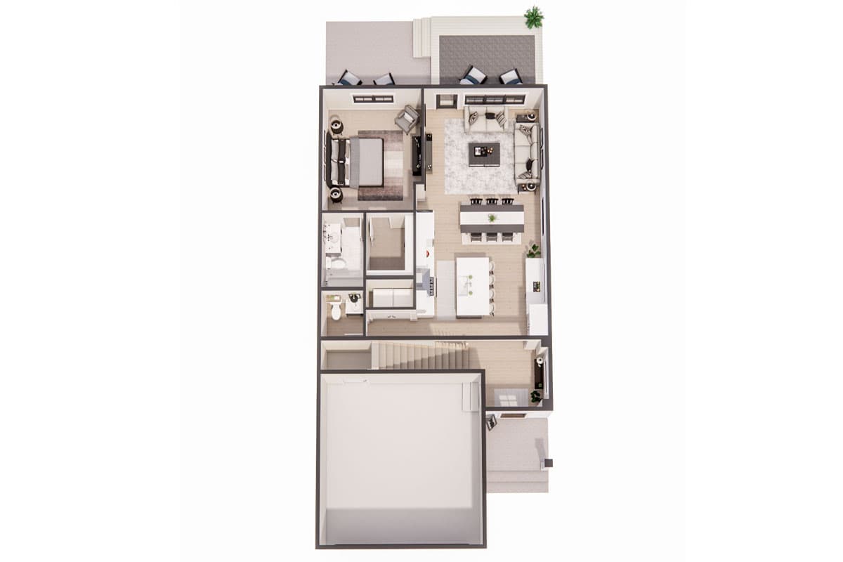Plan 14883RK: 4-Bed Traditional House Plan with Loft - 1978 Sq Ft - Image #36 - Country, Traditional