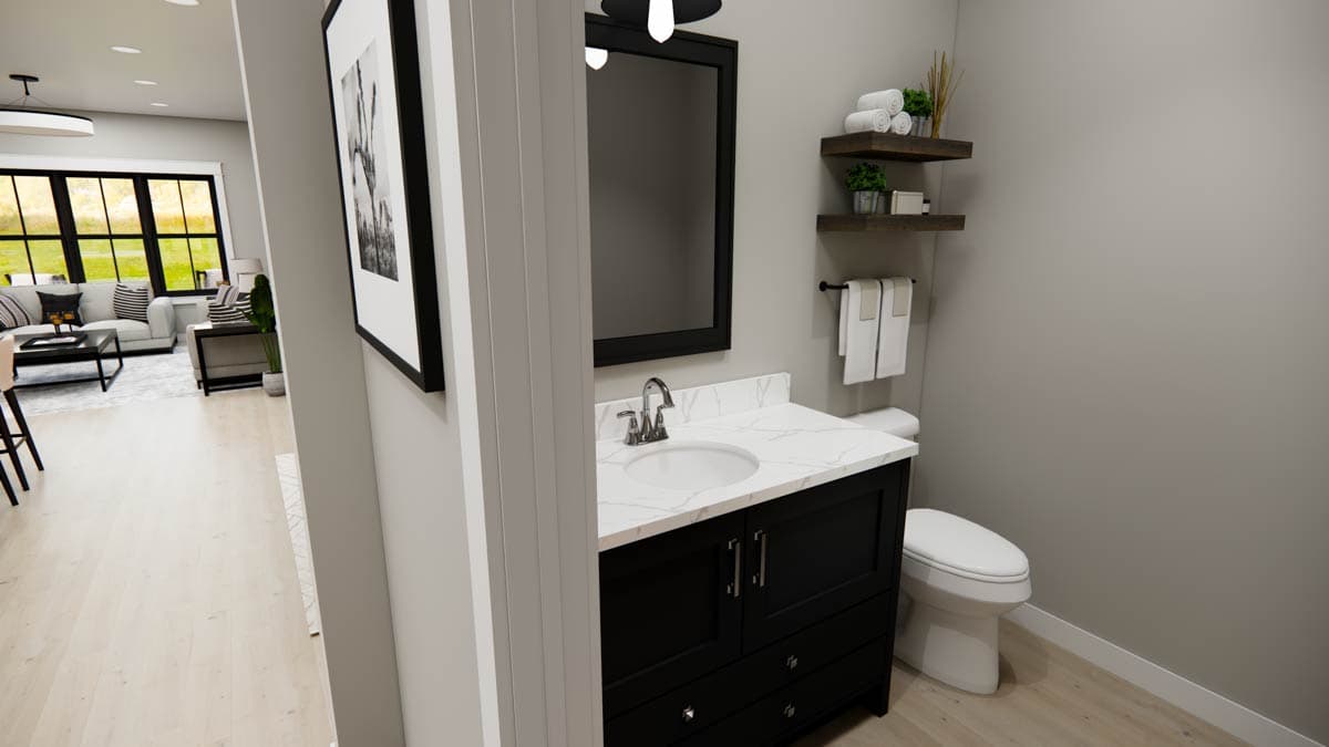 Plan 14885RK: 4-Bedroom Traditional Farmhouse Plan with Loft Above - 2060 Sq Ft - Image #7 - Farmhouse, Traditional