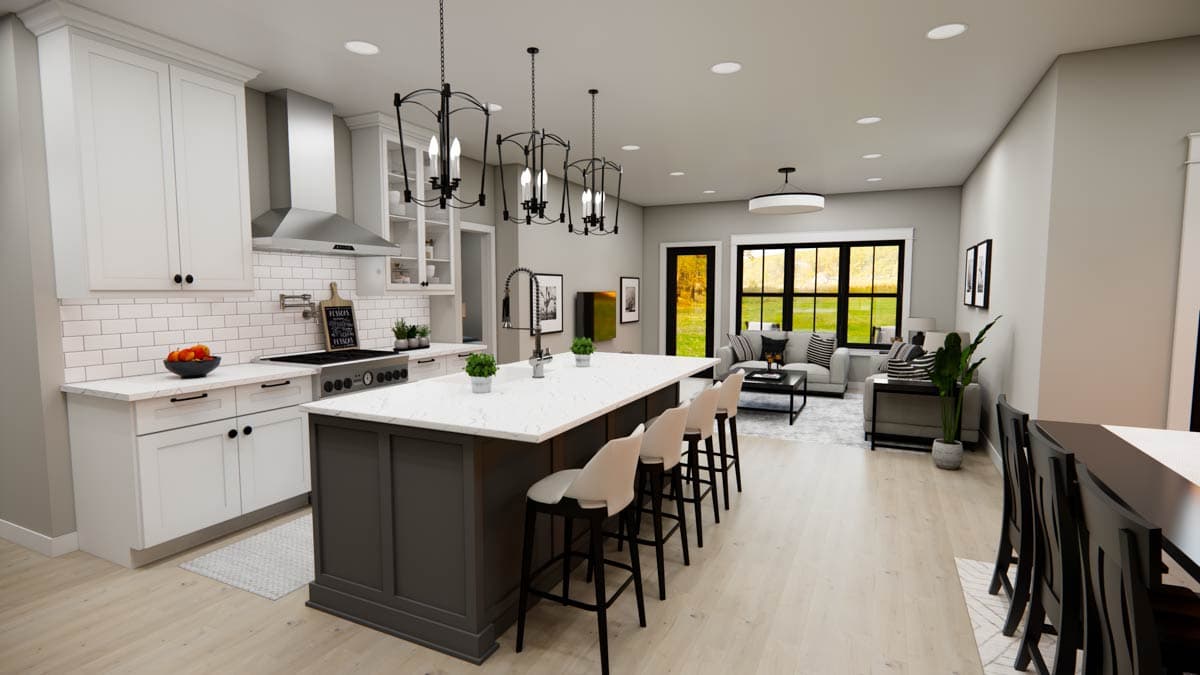 Plan 14885RK: 4-Bedroom Traditional Farmhouse Plan with Loft Above - 2060 Sq Ft - Image #8 - Farmhouse, Traditional