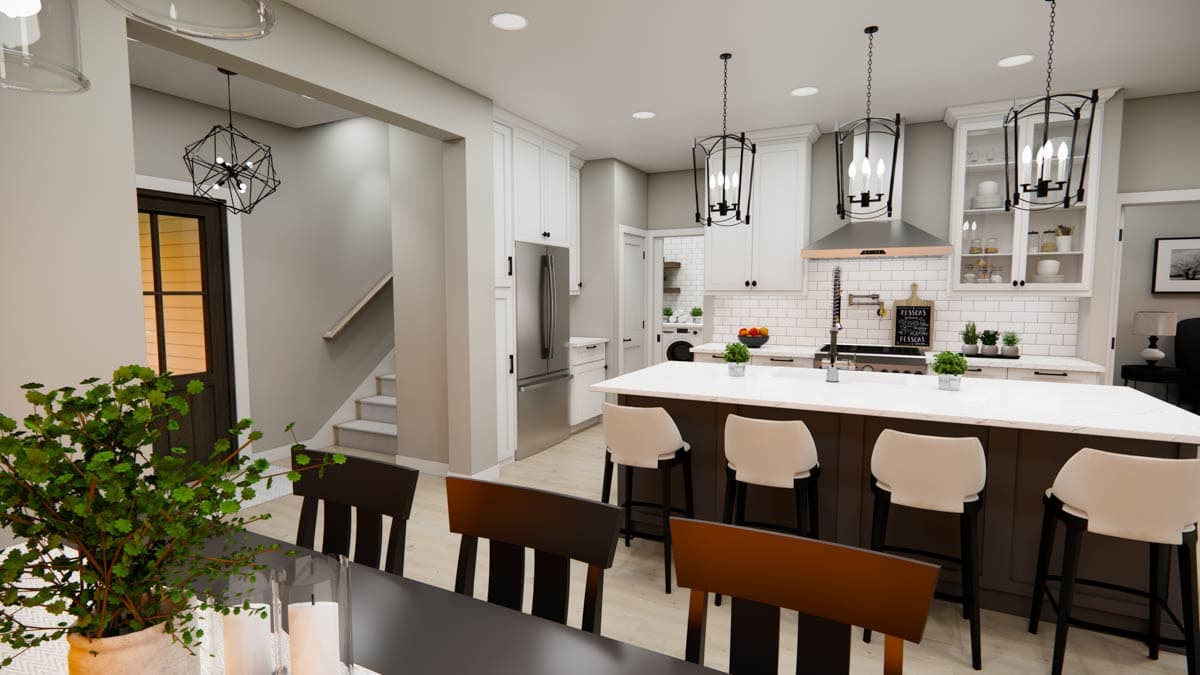 Plan 14885RK: 4-Bedroom Traditional Farmhouse Plan with Loft Above - 2060 Sq Ft - Image #9 - Farmhouse, Traditional