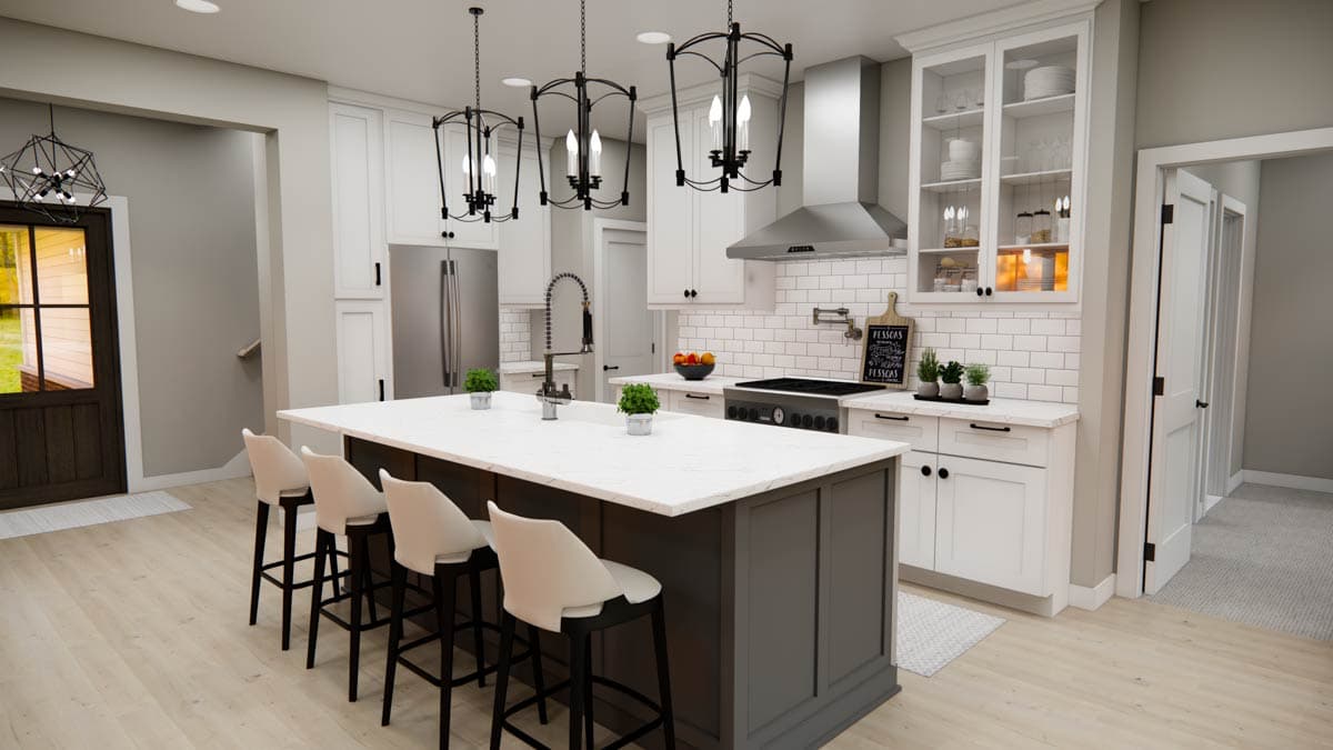 Plan 14885RK: 4-Bedroom Traditional Farmhouse Plan with Loft Above - 2060 Sq Ft - Image #10 - Farmhouse, Traditional